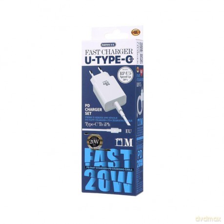 Ładowarka sieciowa REMAX PRIME II SERIES 20W RP-U5 + KABEL USB-C/LIGHTNING 1M