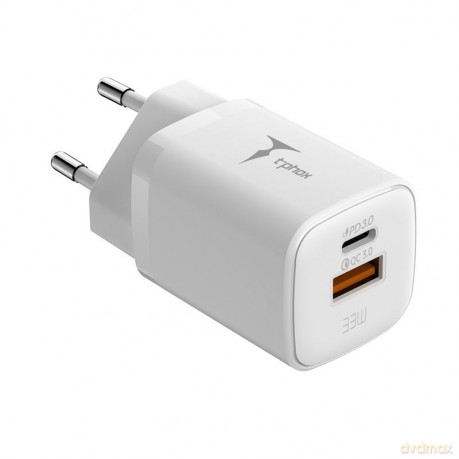 Ładowarka sieciowa T-PHOX HANDY SERIES 33W T-PP08 USB/USB-C WHITE