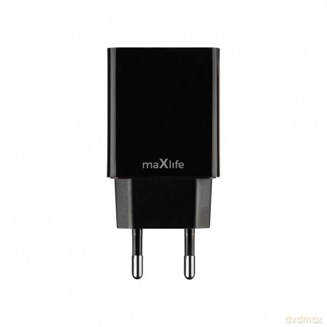 Maxlife ładowarka sieciowa MXTC-11 1x USB 3A czarna