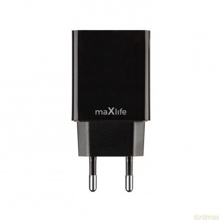 Maxlife ładowarka sieciowa MXTC-12 2x USB 4,8A czarna
