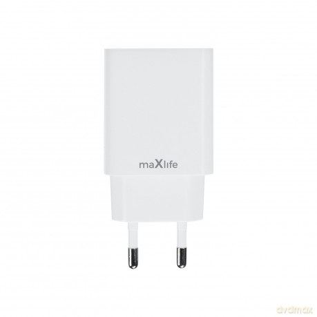 Maxlife ładowarka sieciowa PD QC MXTC-13-20C 1x USB-C 20W biała