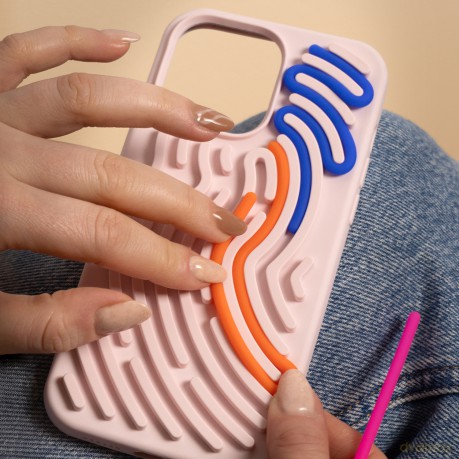 Nakładka DIY Snake do iPhone 11 różowa
