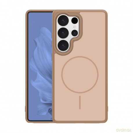 Nakładka Frame Thin Mag do Samsung Galaxy S25 Ultra brązowa