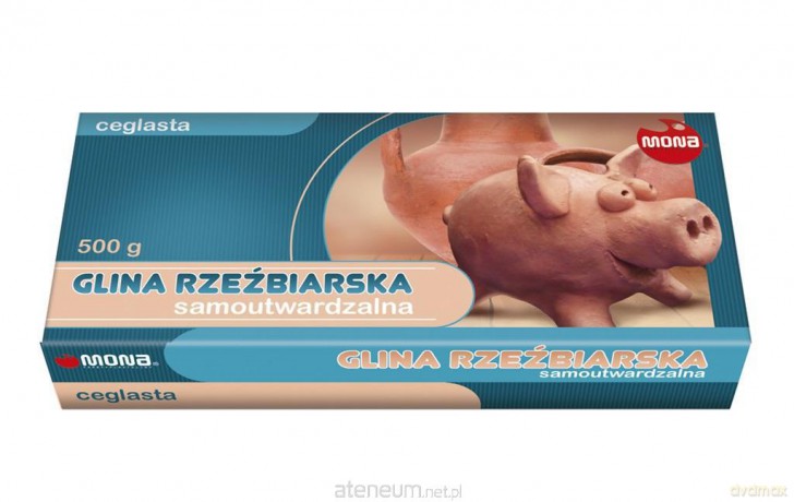 Glina rzeźbiarska samoutwardzalna ceglasta 500g