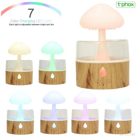 Nawilżacz/Dyfuzor T-Phox Z Lampką Chmura Deszczowa White