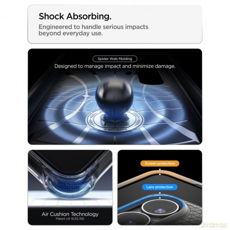 Spigen nakładka Liquid Air do Samsung Galaxy S26+ marmurowa szara