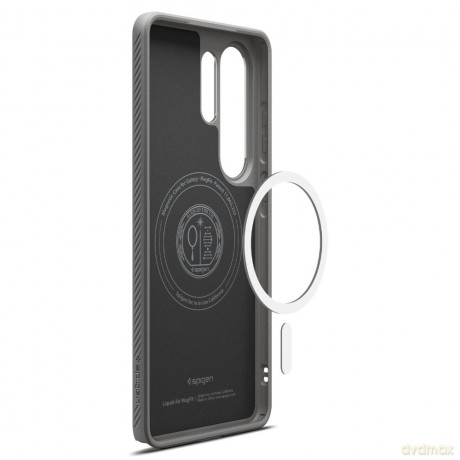 Spigen nakładka Liquid Air Mag Magsafe do Samsung Galaxy S26 Ultra marmurowa szara