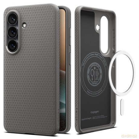 Spigen nakładka Liquid Air Mag Magsafe do Samsung Galaxy S26+ marmurowa szara
