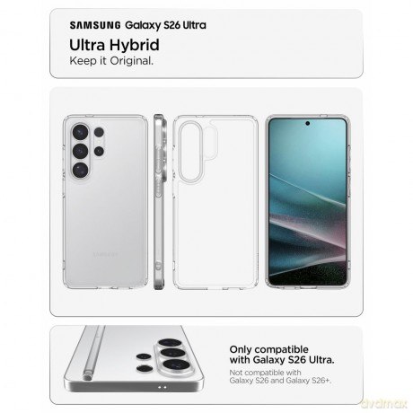 Spigen nakładka Ultra Hybrid do Samsung Galaxy S26 Ultra przezroczysta