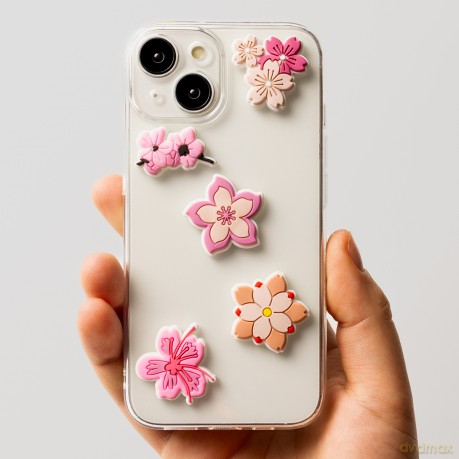 Sticker 3D Pink blossom zestaw 5 szt