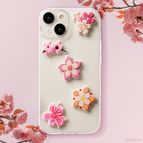 Sticker 3D Pink blossom zestaw 5 szt