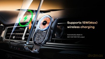 Uchwyt samochodowy REMAX RM-C17 15W BEZPRZEWODOWY WIRELESS BLACK