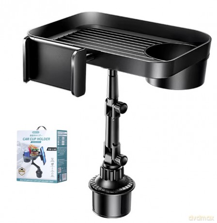 Uchwyt samochodowy REMAX RM-C48 Z UCHWYTEM NA KUBEK CUP HOLDER BLACK