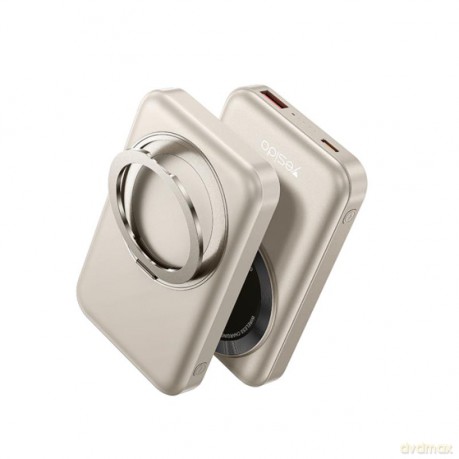Yesido Powerbank YP60 10 000 mAh 22.5W USB-A + USB-C PD20W + 15W MagSafe, ZŁOTY