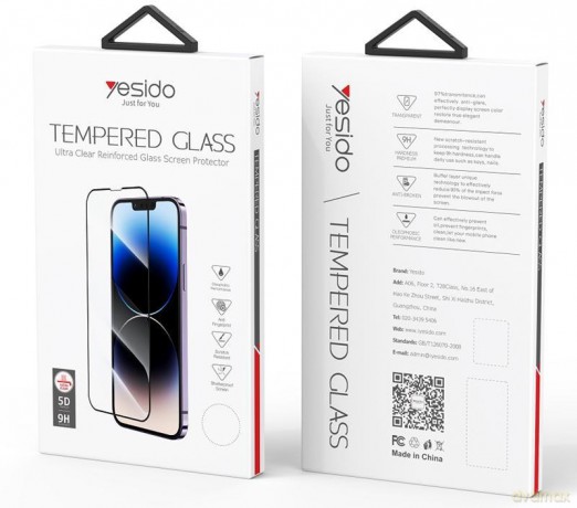 Yesido Szkło 5D iPhone 15 Pro TG01