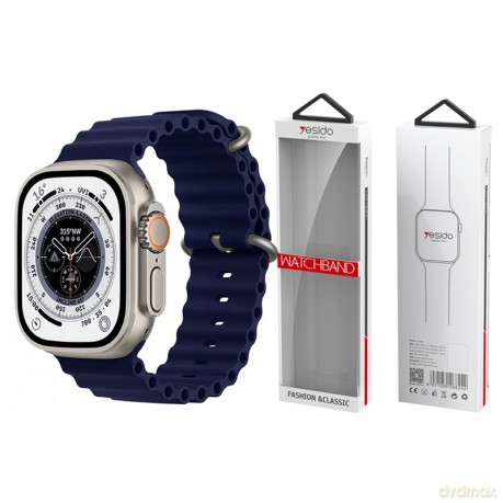Yesido WB21 Silikonowy Pasek Apple Watch 38/40/41 NAVY/GRANATOWY
