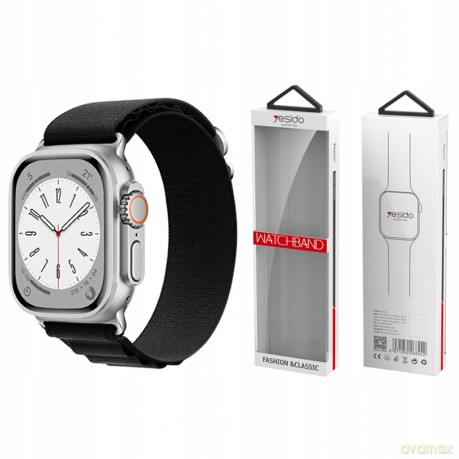 Yesido WB24 Pasek Sportowy Apple Watch Loop 38/40/41 BLACK/CZARNY