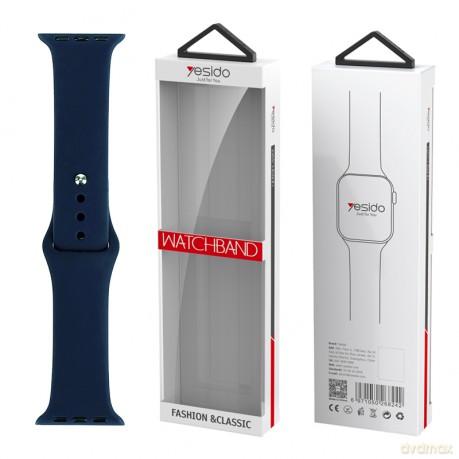 Yesido WB44 Silikonowy Pasek do Apple Watch S 38/40/41 (97+110) #47 DEEP BLUE