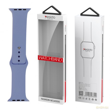 Yesido WB44 Silikonowy Pasek do Apple Watch S 38/40/41 (97+110) #49 NIEBIESKI