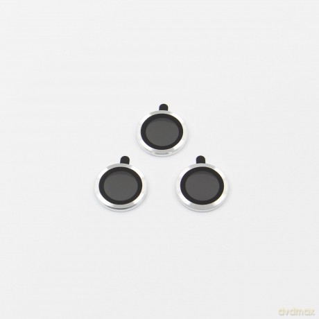 Zestaw szkieł na aparat do iPhone 17 Pro srebrny