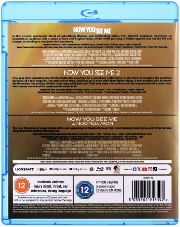 Now You See Me Triple Boxset [Blu-Ray]