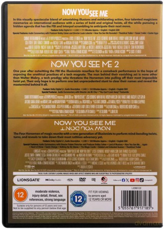 Now You See Me Triple Boxset [DVD]