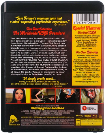 Vampyros Lesbos (Wampiryczne lesbijki) [Blu-Ray 4K]+[Blu-ray]