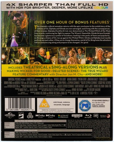 Wicked: For Good (Wicked: Na dobre) [Blu-Ray 4K]+[Blu-Ray]