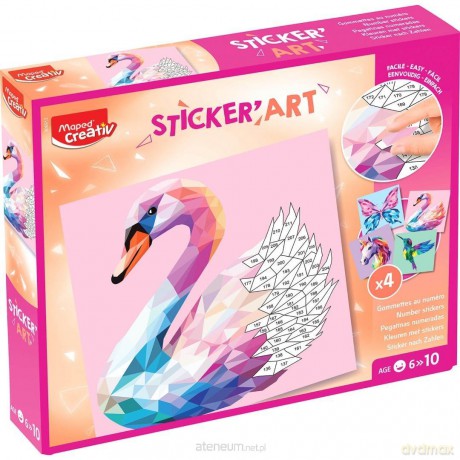 Creativ Sticker Art przyklejanie po numerach