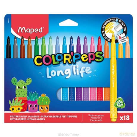 Flamastry Long Life 18kol