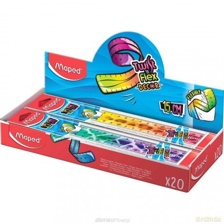 Linijka Twistn Flex Animals 15cm