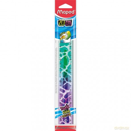 Linijka Twistn Flex Animals 20 cm