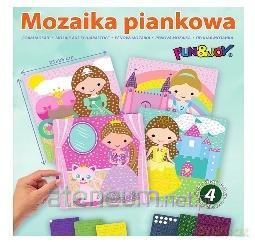 Mozaiki piankowe Księżniczki 4 wzory