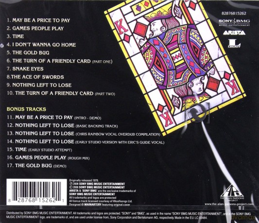 The Alan Parsons Project: The Turn Of A Friendly Card [CD]
