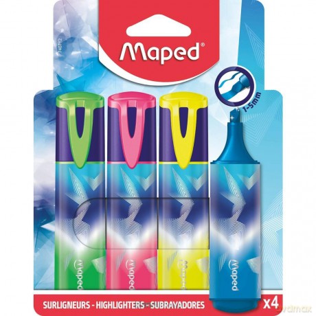 Zakreślacz Arctic Fluo 4kol