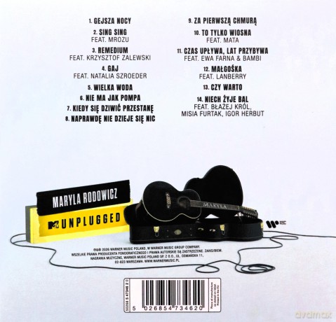 Maryla Rodowicz: Maryla Rodowicz - Live MTV Unplugged (digipack) [CD]