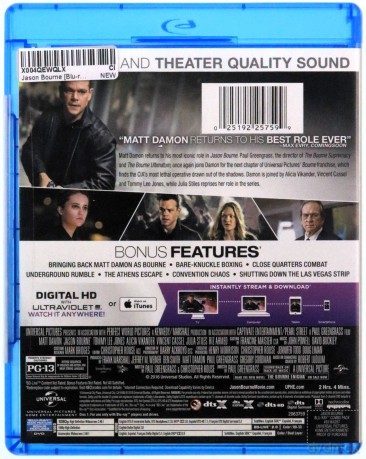 Jason Bourne [Blu-Ray]+[DVD]