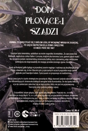 Dom płonącej szadzi. Królestwo Wron (Tom 5) - Olivia Wildenstein [KSIĄŻKA]