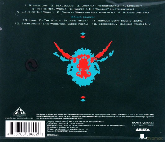 The Alan Parsons Project: Stereotomy [CD]