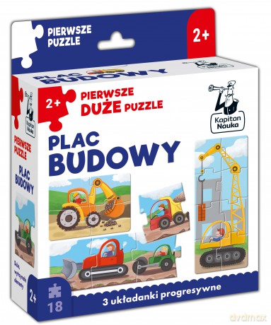 Pierwsze duże Puzzle Plac budowy Kapitan Nauka [PUZZLE]
