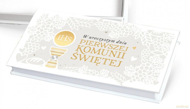 Pudełko ozdobne na banknoty Komunia MB-010
