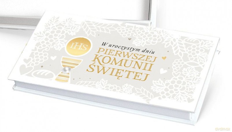 Pudełko ozdobne na banknoty Komunia MB-010