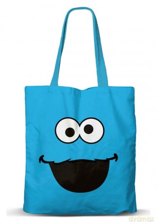 FAN Shopping Bag Cookie Monster Face
