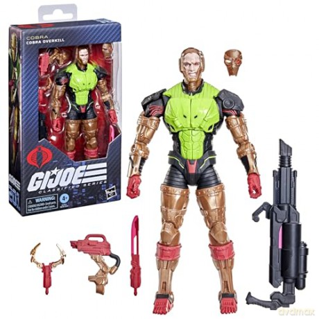G.I. Joe Classified Series Action Figure #201 Cobra Overkill 15 cm