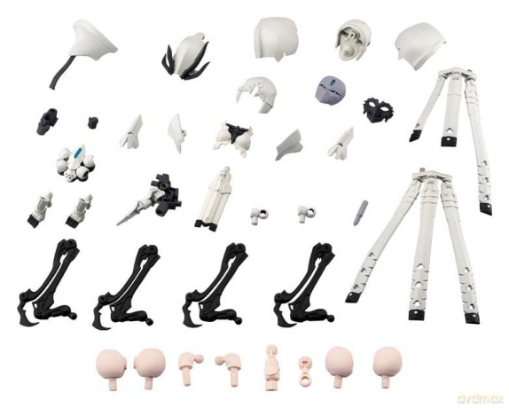 Megalomaria Unlimited Universe Plastic Model Kit Accessory Set Metamorphose Unit Exarmor White Sorceress