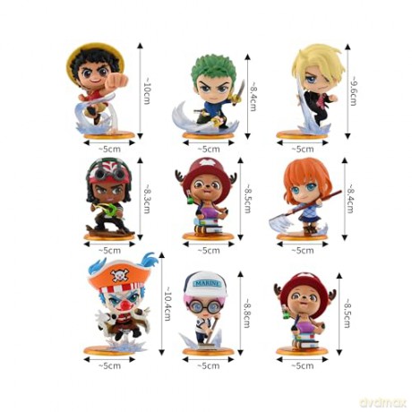 One Piece Cosbi Mini Figures 8 cm Blind Box Display (8)