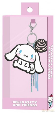 Sanrio Charm Keyring Cinnamoroll Face