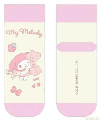 Sanrio Socks My Melody Big Ribbon Short 36-40