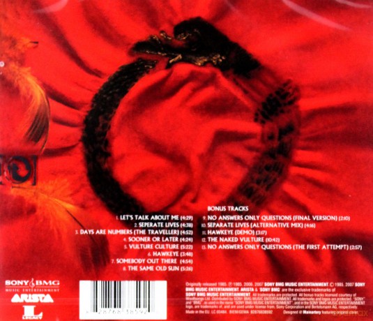 The Alan Parsons Project: Vulture Culture [CD]