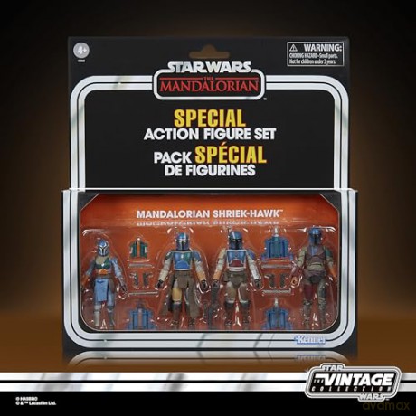 Star Wars The Mandalorian Vintage Collection Action Figure 4-Pack Mandalorian Shriek-Hawk 10 cm